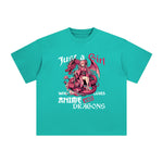 Anime Girl And Dragons Graphic Tee-INNBLAC Fashion Apparel