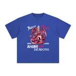 Anime Girl And Dragons Graphic Tee-INNBLAC Fashion Apparel