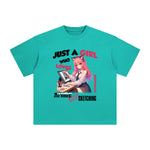 Anime Girl And Sketching Graphic Tee-INNBLAC Fashion Apparel