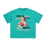 Anime Girl Ramen And Sketching Graphic Tee-INNBLAC Fashion Apparel