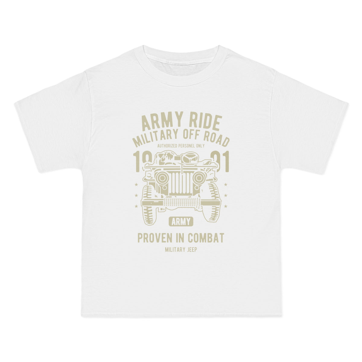 Army Ride Retro Graphic T Shirt-INNBLAC Fashion Apparel