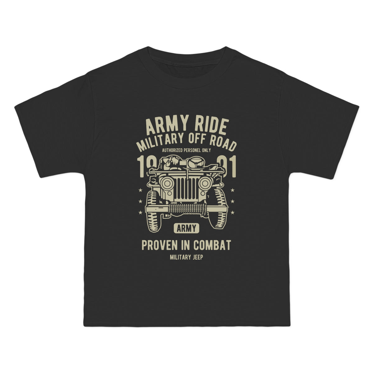Army Ride Retro Graphic T Shirt-INNBLAC Fashion Apparel