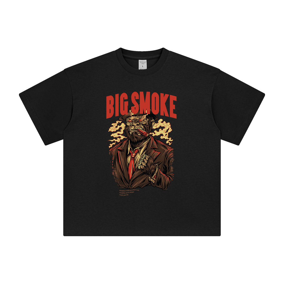 BIG SMOKE Mafia Orangutan Graphic Tee-INNBLAC Fashion Apparel