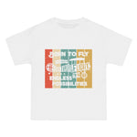 BORN TO FLY Funny Graphic Tee-INNBLAC Fashion Apparel