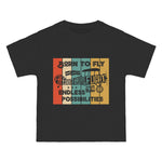 BORN TO FLY Funny Graphic Tee-INNBLAC Fashion Apparel