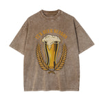 Beer Graphic Thick T Shirt-INNBLAC Fashion Apparel