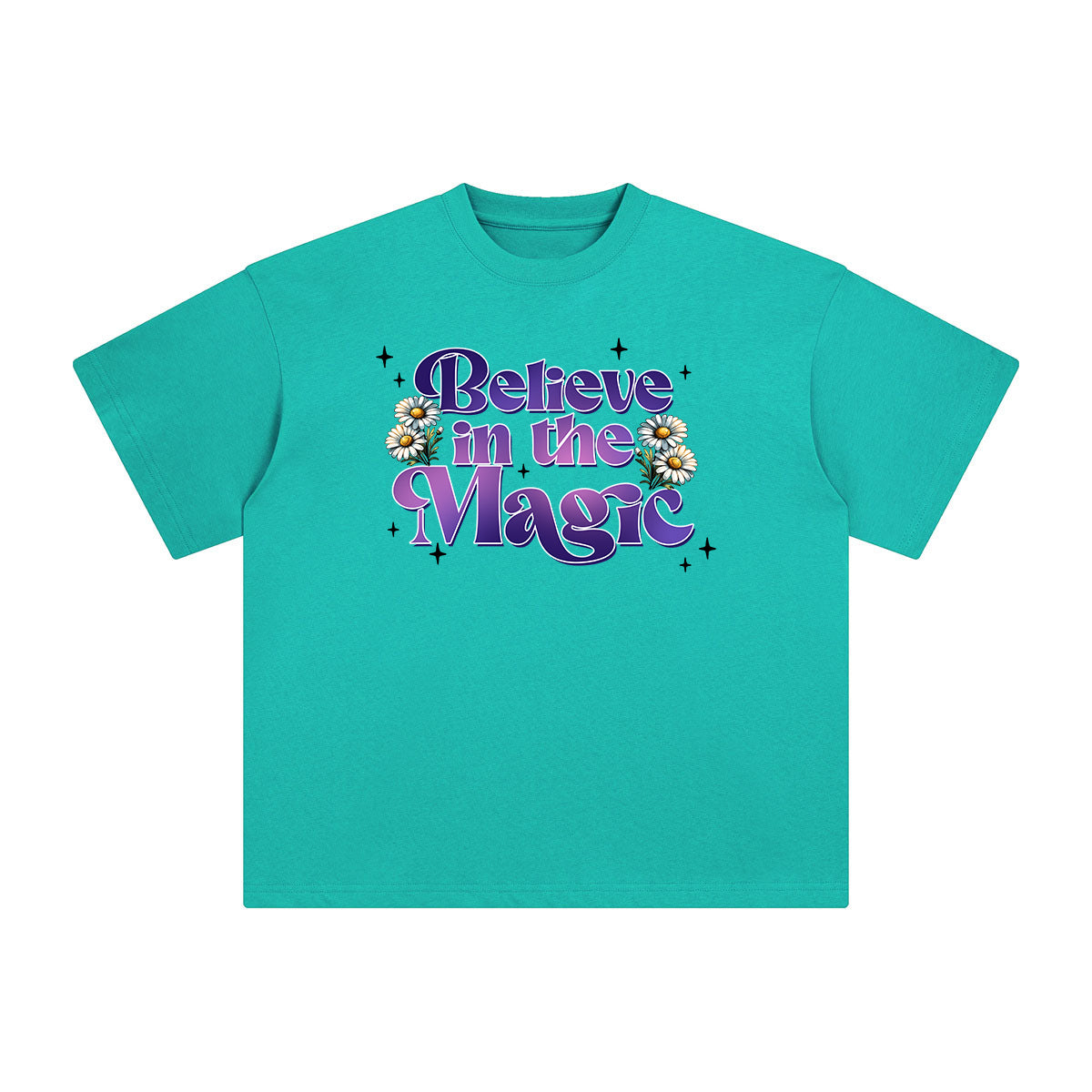Believe in the Magie Daisy Graphic Tee-INNBLAC Fashion Apparel