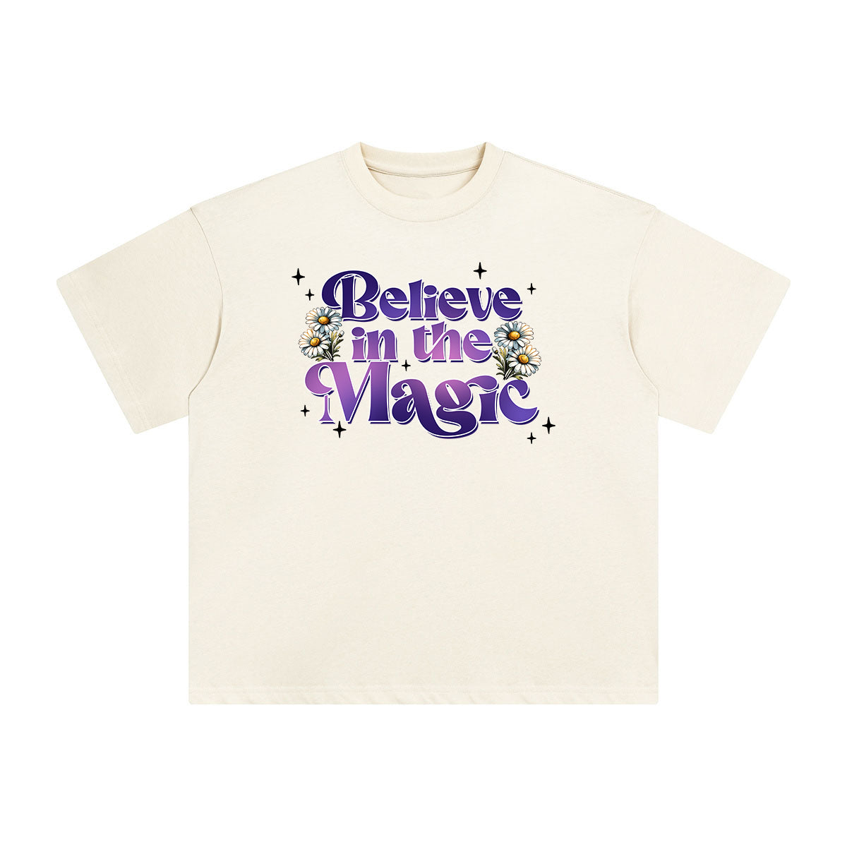 Believe in the Magie Daisy Graphic Tee-INNBLAC Fashion Apparel