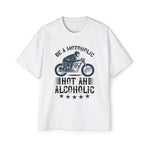 Biker & Slogan Graphic Tee-INNBLAC Fashion Apparel