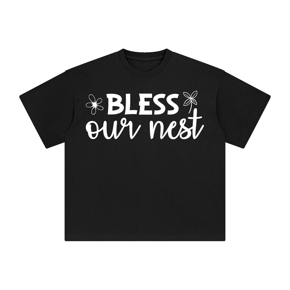 Bless Our Nest Graphic Tee-INNBLAC Fashion Apparel