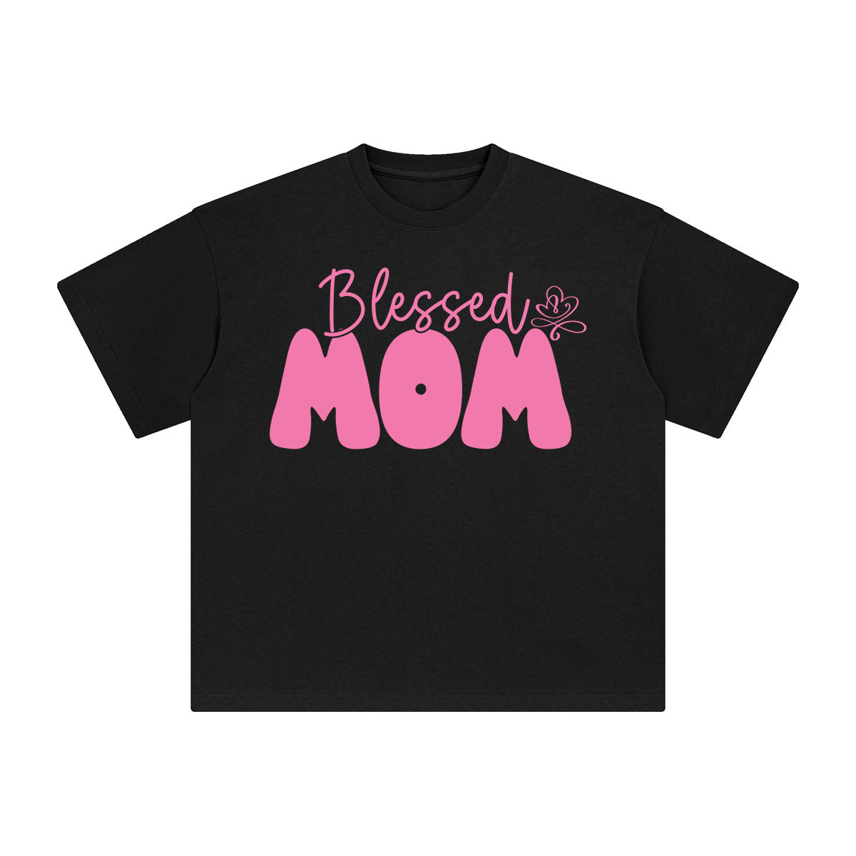 Blessed Mom Graphic Tee-INNBLAC Fashion Apparel