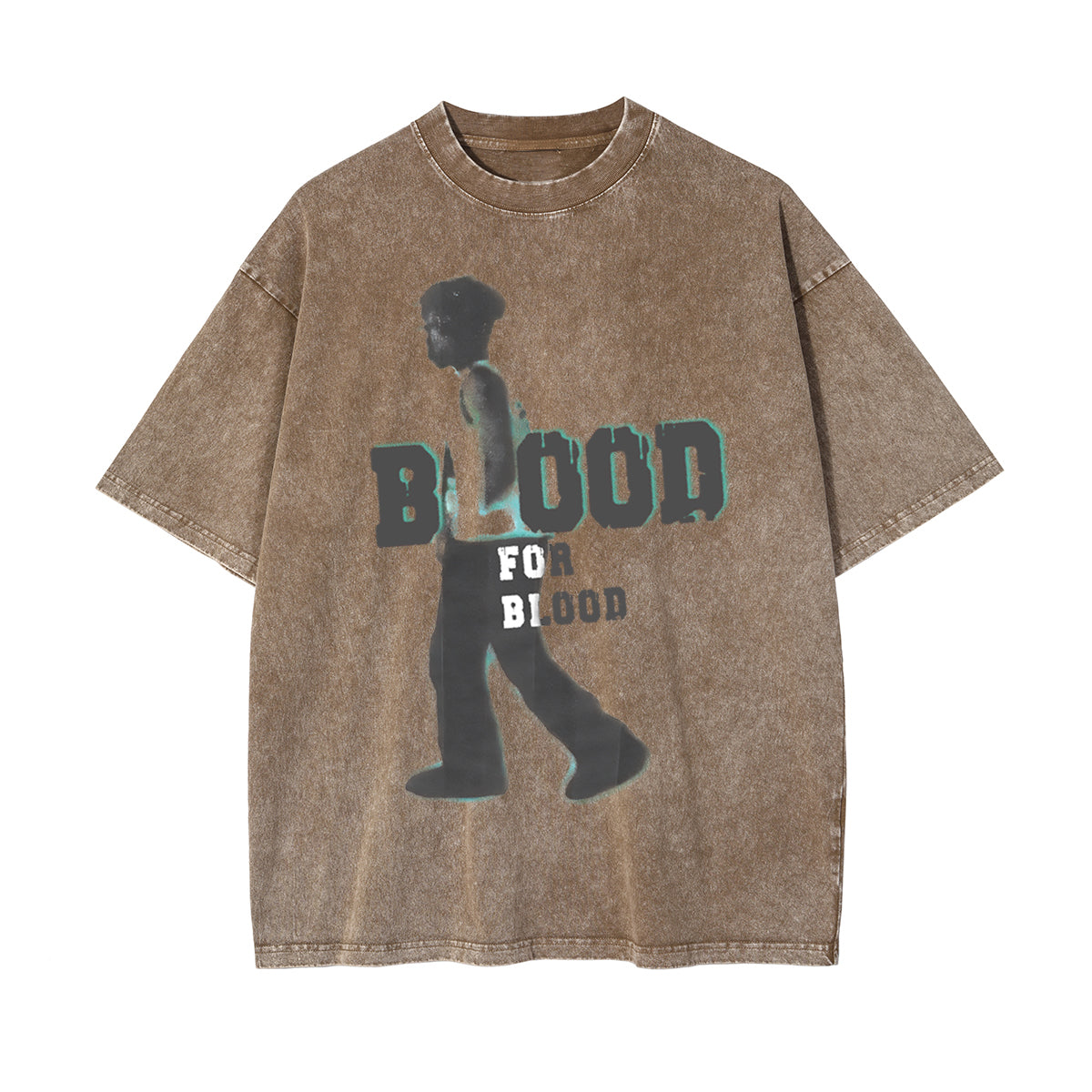 Blood For Blood Graphic Washed Tee-INNBLAC Fashion Apparel