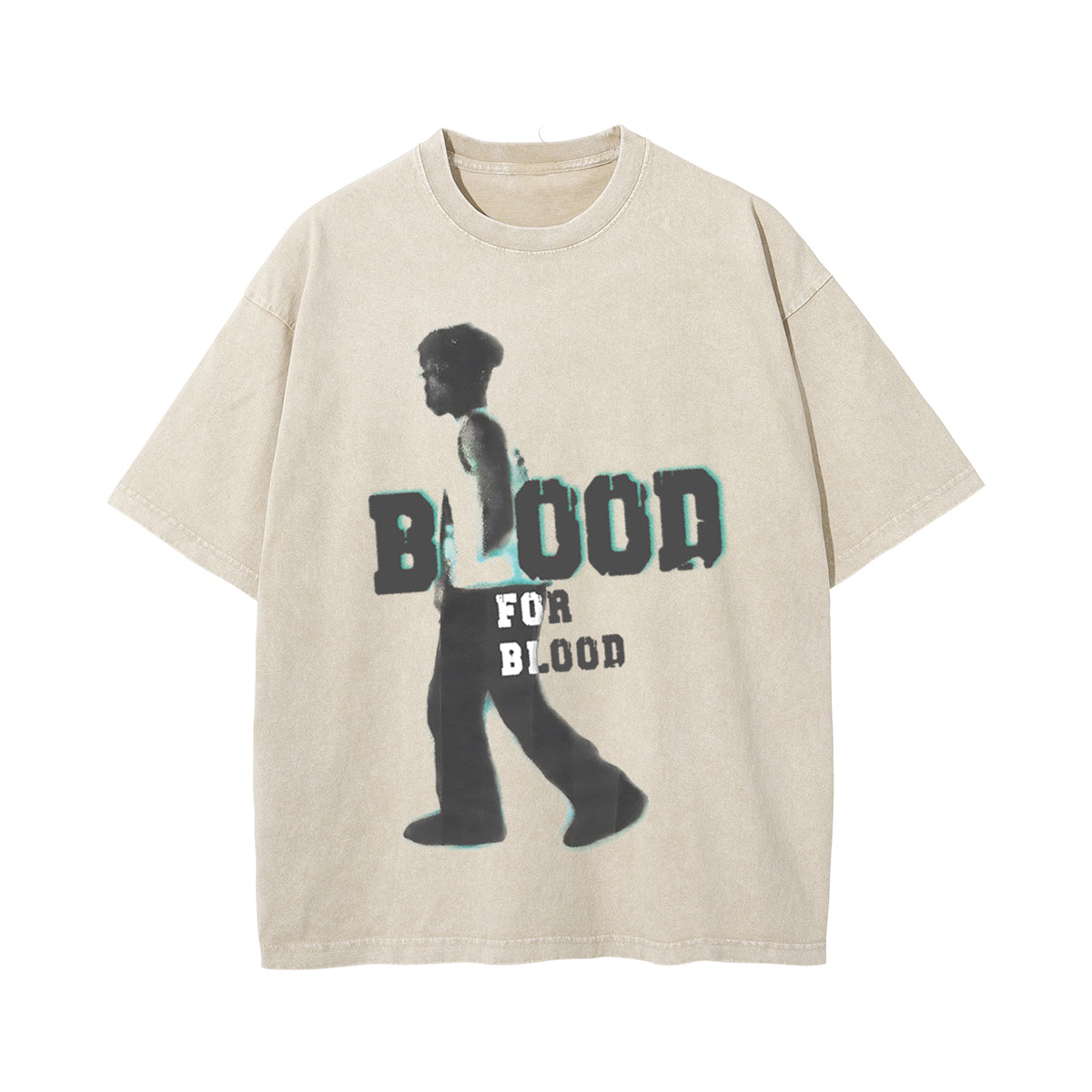 Blood For Blood Graphic Washed Tee-INNBLAC Fashion Apparel