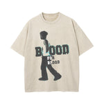 Blood For Blood Graphic Washed Tee-INNBLAC Fashion Apparel