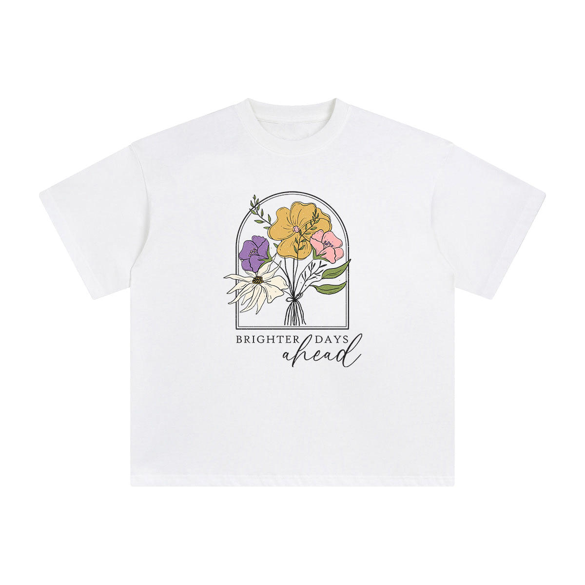 Blossom Graphic T Shirt-INNBLAC Fashion Apparel
