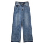 Blue Whiskers Baggy Jeans-INNBLAC Fashion Apparel