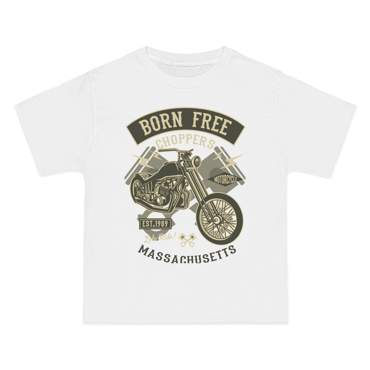 Born Free Choppers Motorcycle Graphic Tee-INNBLAC Fashion Apparel