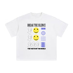 Break the Silence Abstract Graphic Tee-INNBLAC Fashion Apparel
