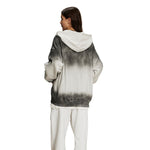 Women's Brush Paint Double Slider Zip Hoodie-INNBLAC Fashion Apparel