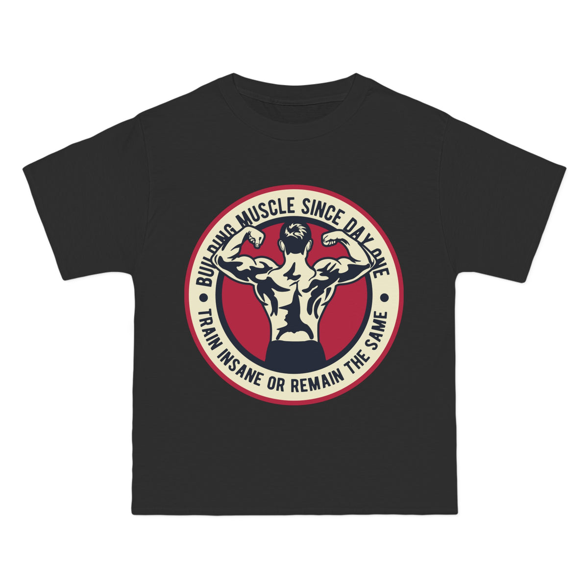 Building Muscle Icon Graphic Tee-INNBLAC Fashion Apparel