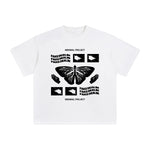 Butterfly & Hands Abstract Art Graphic Tee-INNBLAC Fashion Apparel