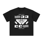 Butterfly & Hands Abstract Art Graphic Tee-INNBLAC Fashion Apparel