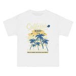 California Beach & Coconut Tree Graphic Tee-INNBLAC Fashion Apparel