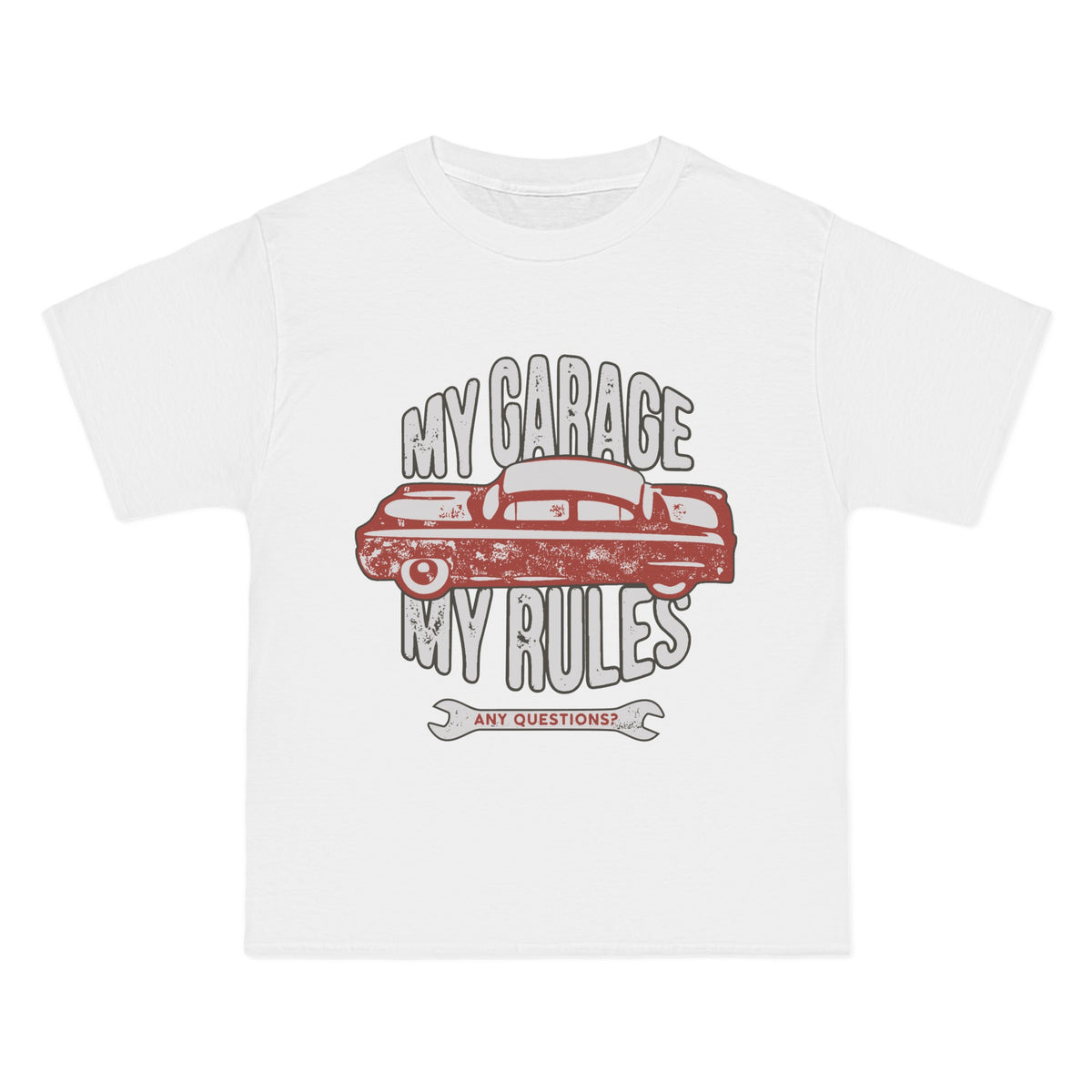 Car & Letters Retro Graphic T Shirt-INNBLAC Fashion Apparel