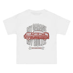 Car & Letters Retro Graphic T Shirt-INNBLAC Fashion Apparel