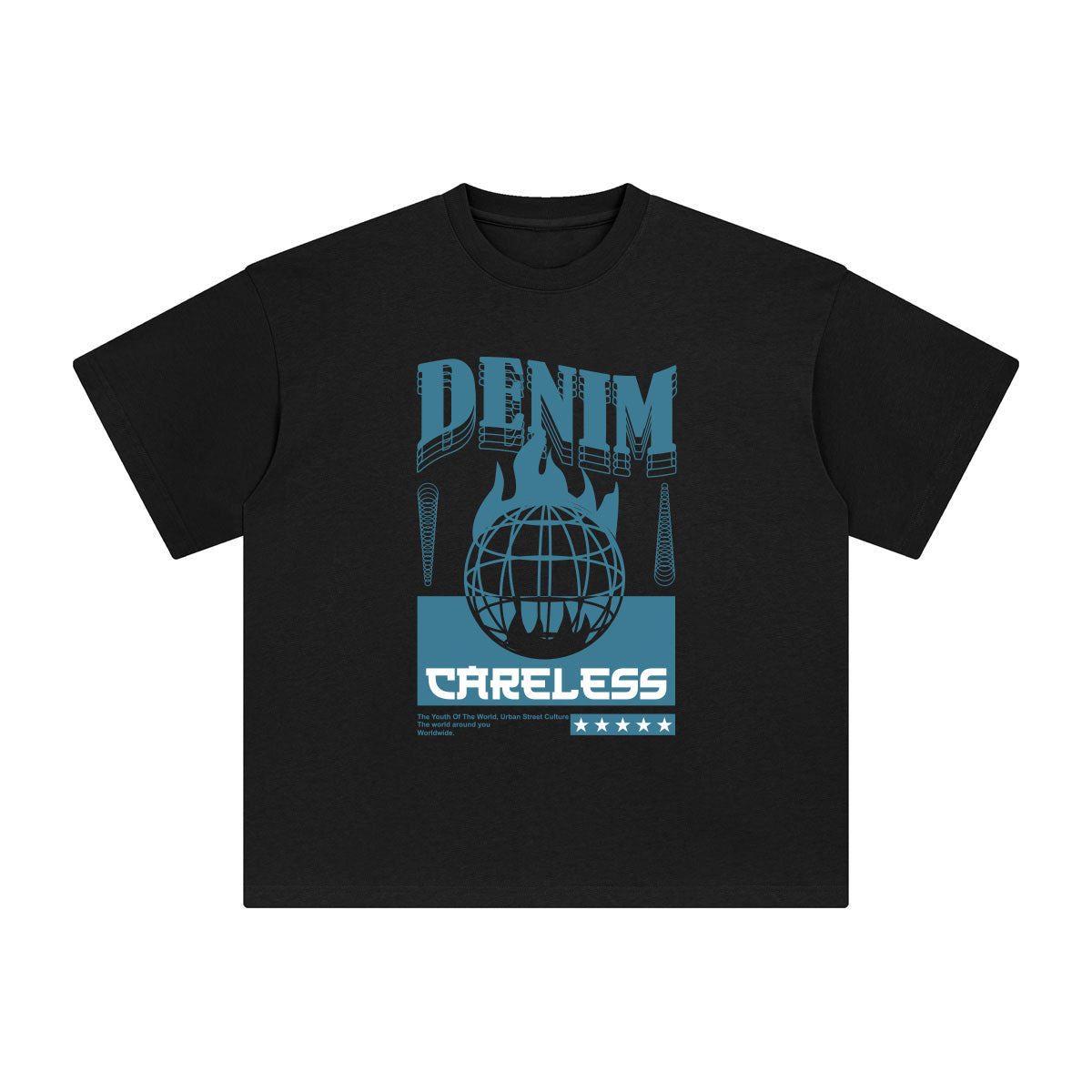 Careless Abstract Art Graphic Tee-INNBLAC Fashion Apparel