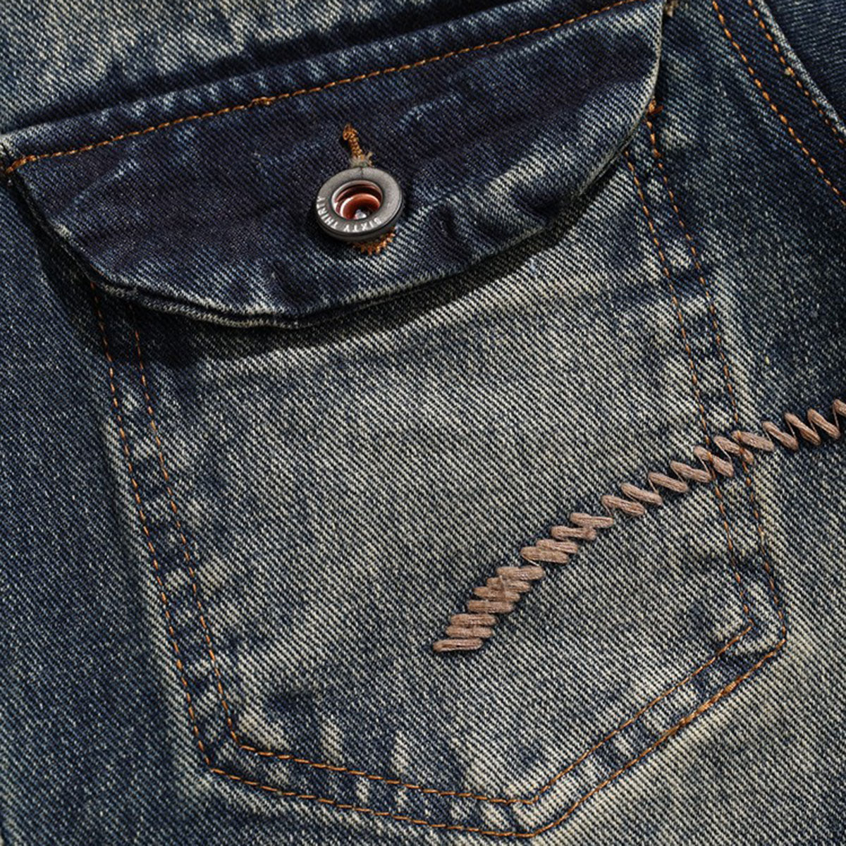 Cargo Pockets Washed Denim Jacket-INNBLAC Fashion Apparel