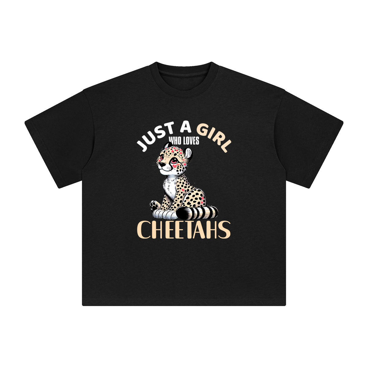 Cartoon Cheetahs Graphic Tee-INNBLAC Fashion Apparel