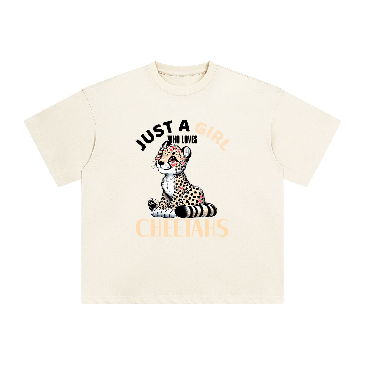 Cartoon Cheetahs Graphic Tee-INNBLAC Fashion Apparel