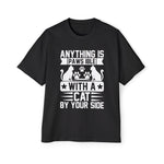Cats & Paws Slogan Graphic Tee-INNBLAC Fashion Apparel