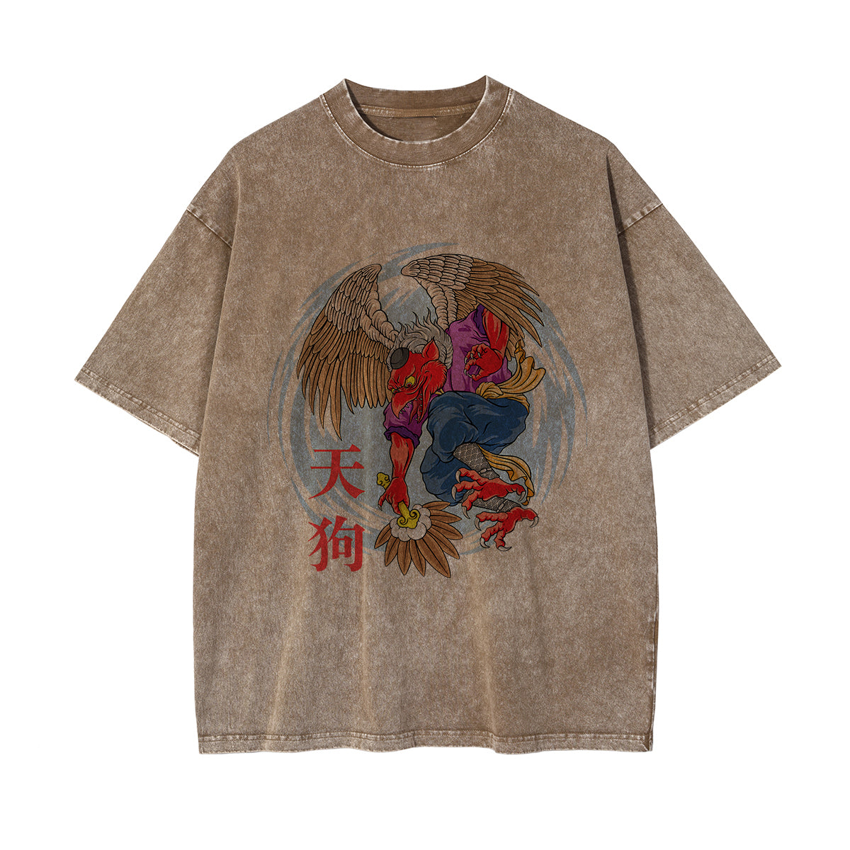 Chinese Characters Japanese Creature Graphic Tee-INNBLAC Fashion Apparel