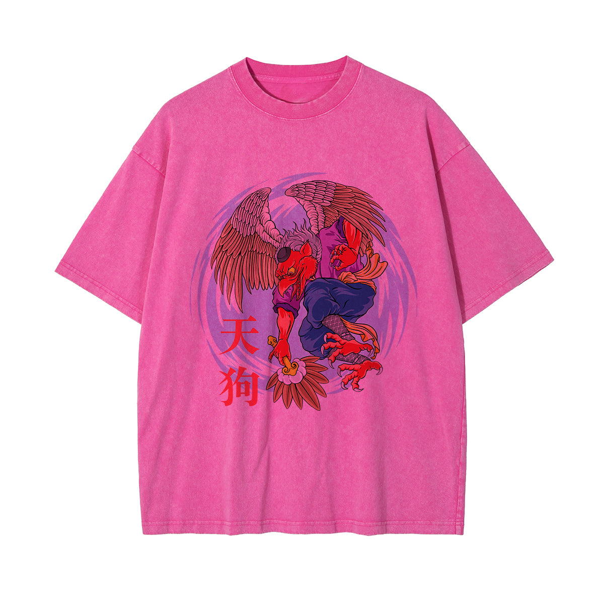 Chinese Characters Japanese Creature Graphic Tee-INNBLAC Fashion Apparel