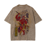 Chinese Characters Japanese Mythology Graphic Tee-INNBLAC Fashion Apparel