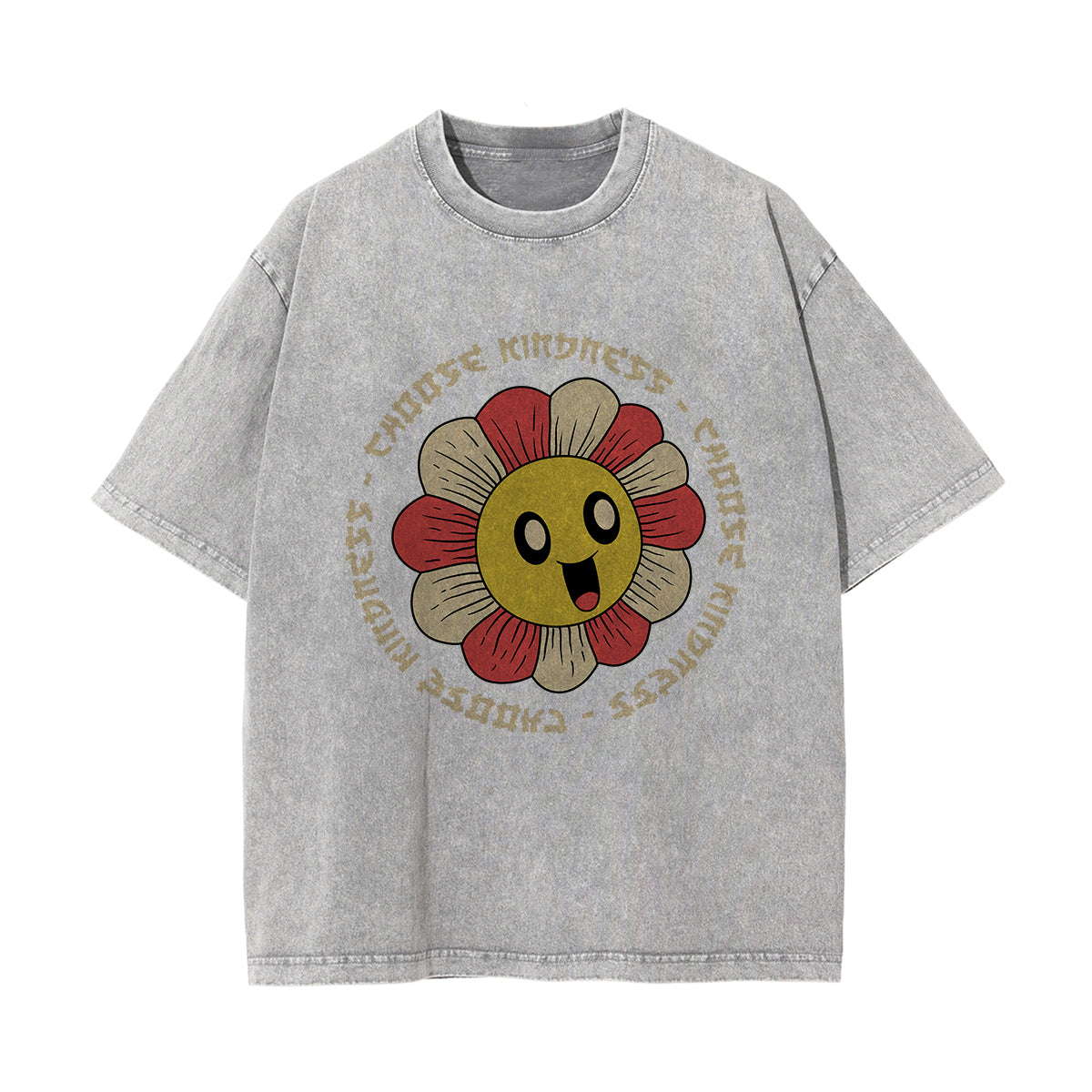 Choose Kindness Graphic Washed Tee-INNBLAC Fashion Apparel
