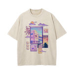 City Vibe Graphic Washed Tee-INNBLAC Fashion Apparel