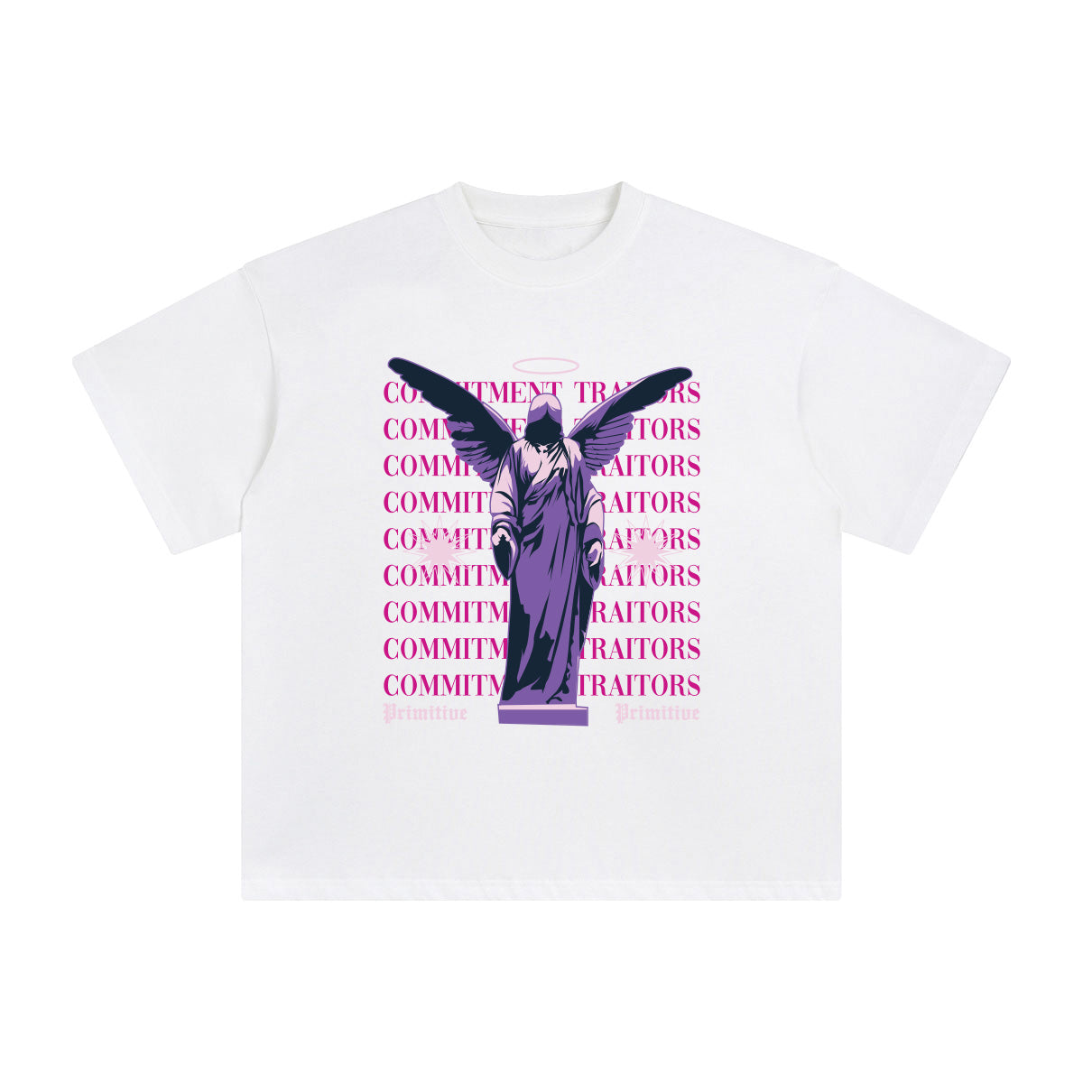 Commitment Traitors Abstract Graphic Tee-INNBLAC Fashion Apparel