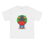 Cool Bull Fashion Cartoon lllustration Graphic Tee-INNBLAC Fashion Apparel