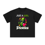 Cool Pickles Cartoon Graphic Tee-INNBLAC Fashion Apparel