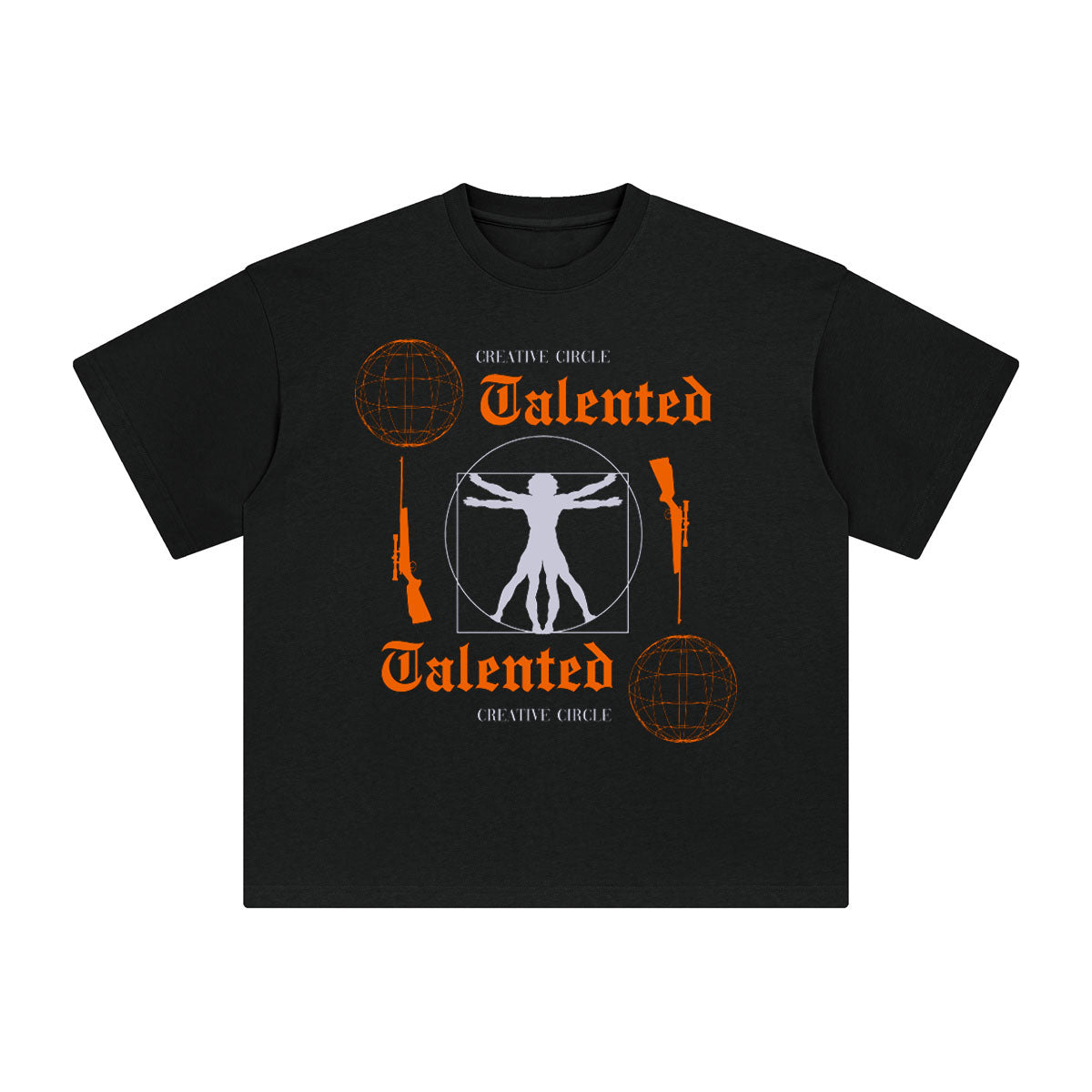 Creative Circle Talented Graphic Tee-INNBLAC Fashion Apparel