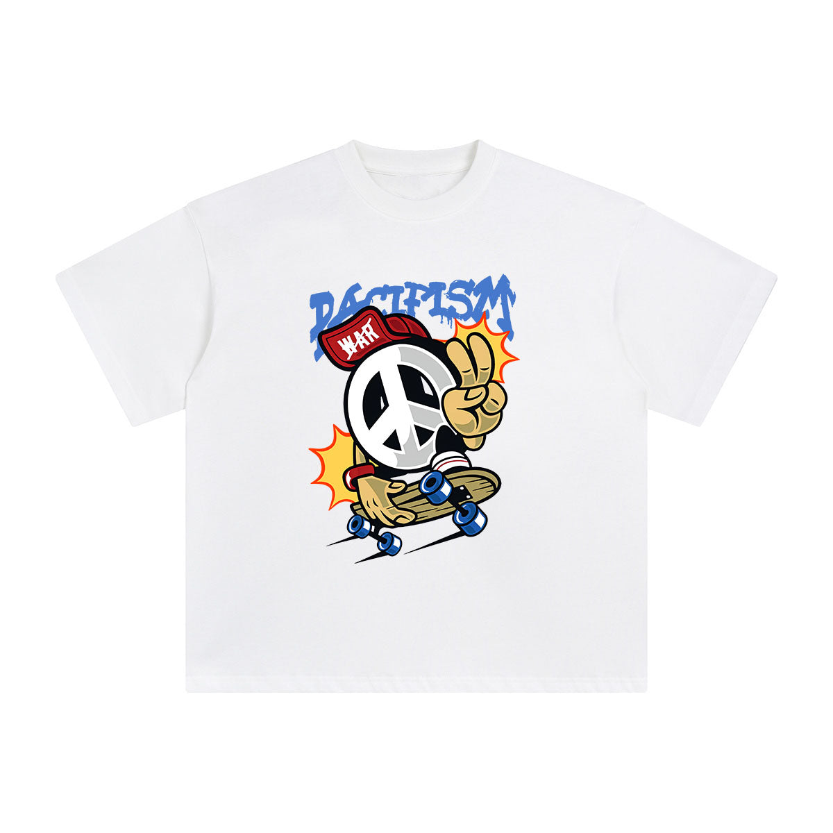 Creative Skateboard Graphic T Shirt-INNBLAC Fashion Apparel