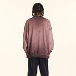 Crew Neck Faded Sweatshirt-INNBLAC Fashion Apparel
