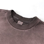 Crew Neck Faded Sweatshirt-INNBLAC Fashion Apparel