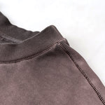 Crew Neck Faded Sweatshirt-INNBLAC Fashion Apparel