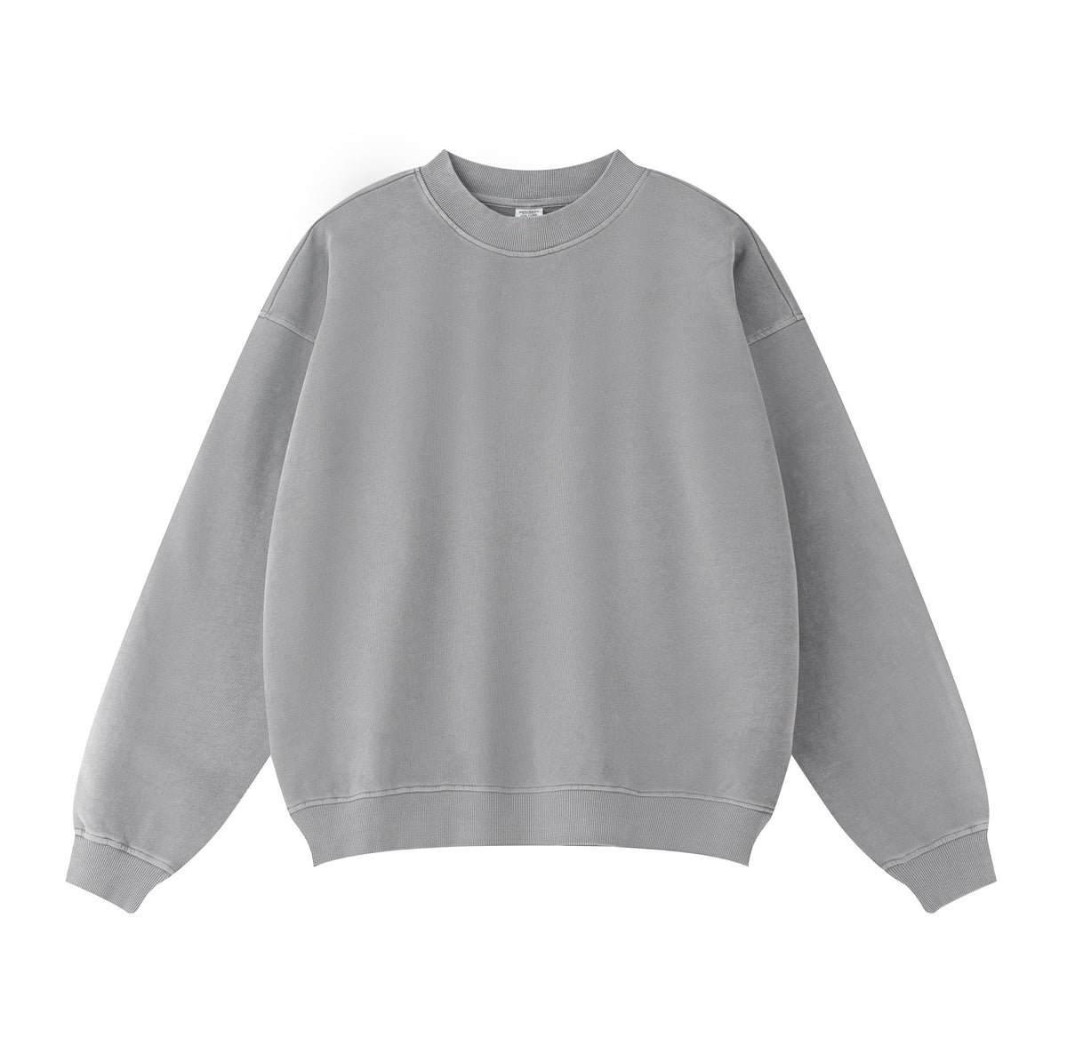 Crew Neck Faded Sweatshirt-INNBLAC Fashion Apparel