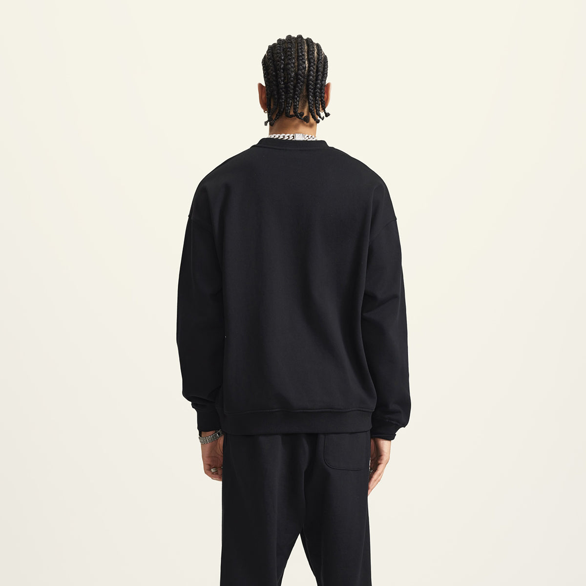 Crew Neck Oversized Couple Sweatshirts-INNBLAC Fashion Apparel