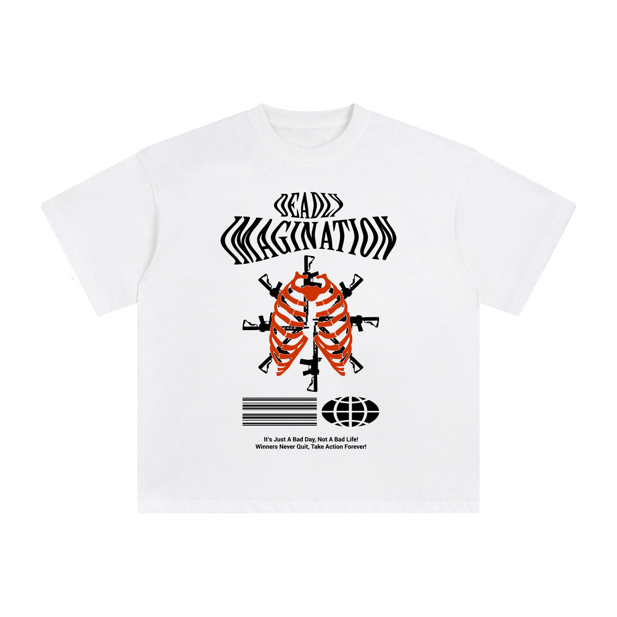 Deadly lmagination Aesthetic Graphic Tee-INNBLAC Fashion Apparel